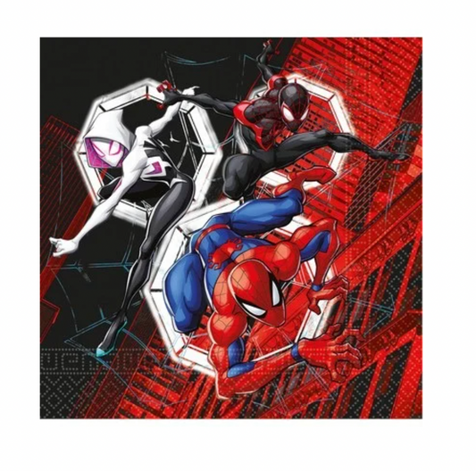 Servíettur - Spiderman - 20 stk