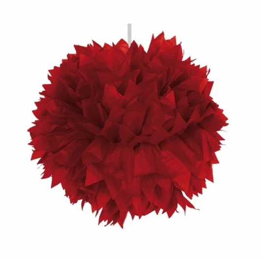 Pom pom - Rautt - 30cm
