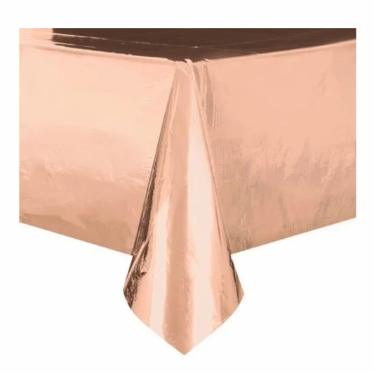 Borðdúkur - Metalic rose gold - 137 x 274 cm