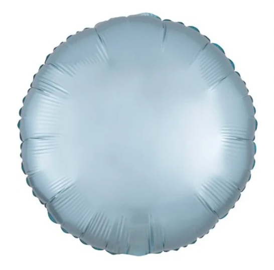 Álblaðra - Hringur - Satín blá  - 45cm