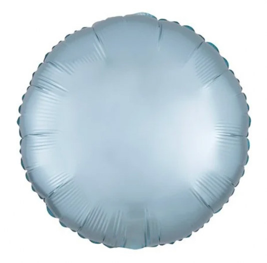 Álblaðra - Hringur - Satín blá  - 45cm