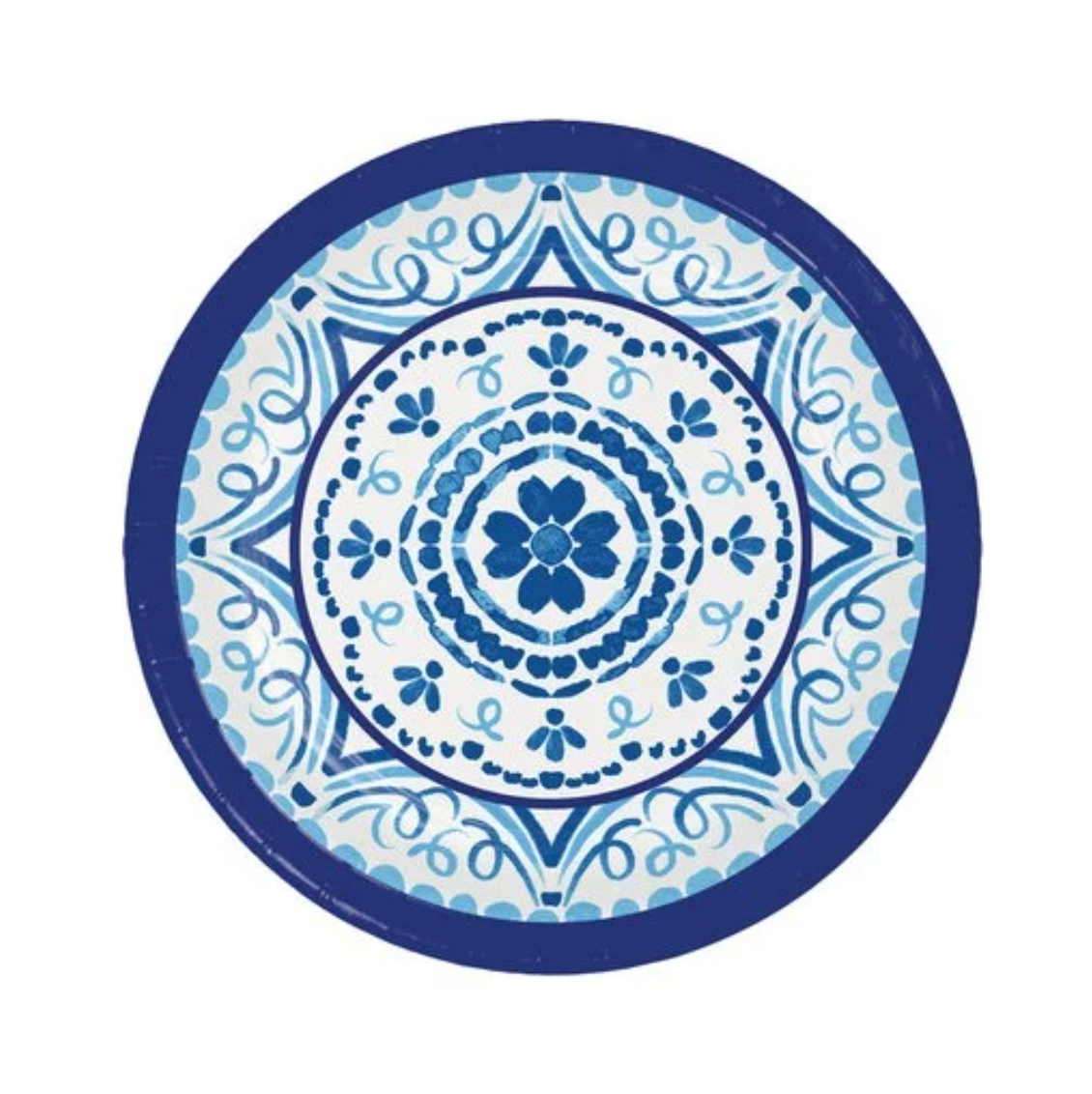 Pappadiskar - Blue Willow - 8 stk - 25 cm