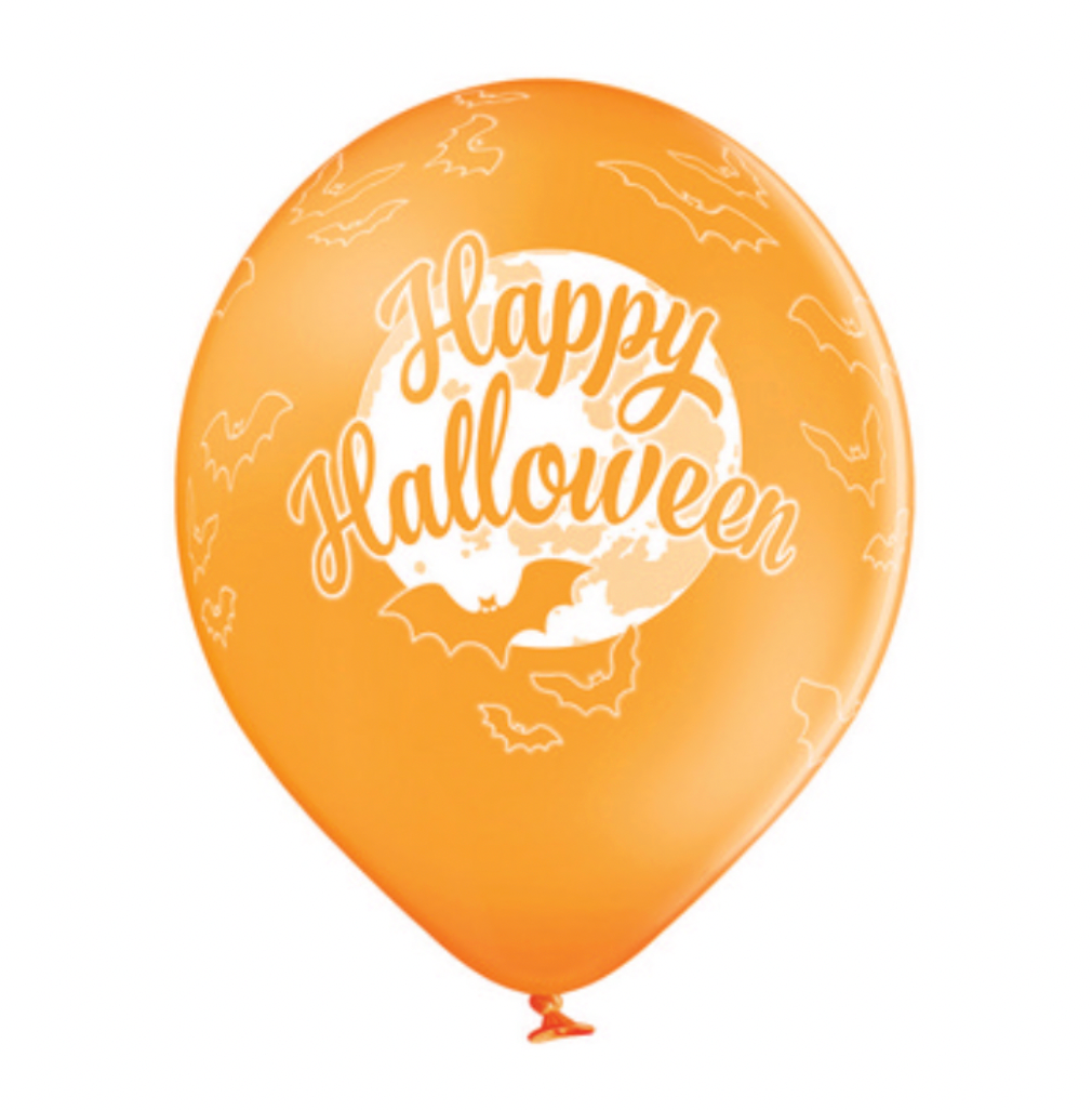 Latex blöðrur - Happy Halloween - 6 stk