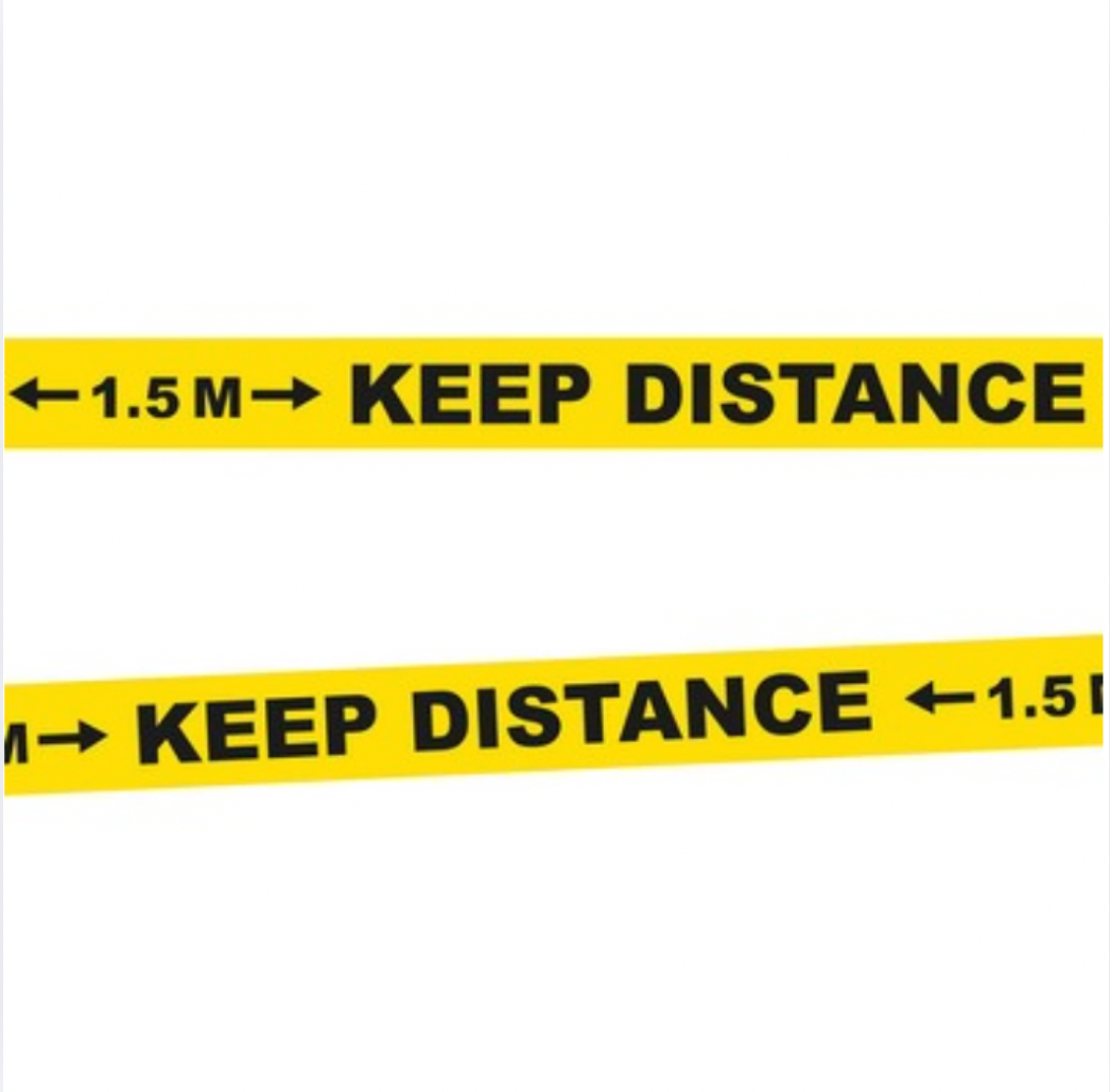 Borði - KEEP DISTANCE - 15 m