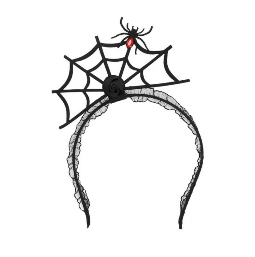 Halloween hárspöng - Köngulóarvefur
