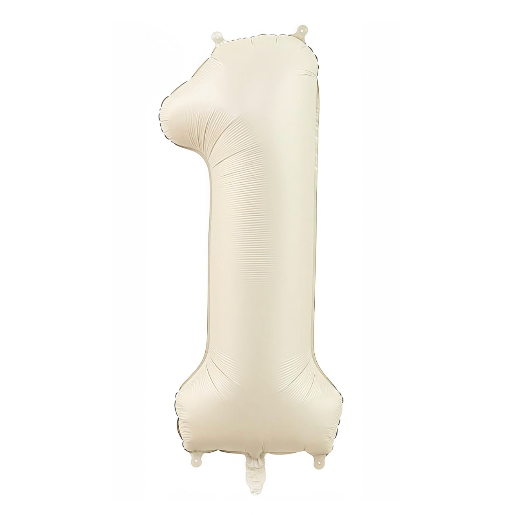 Álblaðra - Tölustafur - 1 - Ljós kremaður - 86 cm