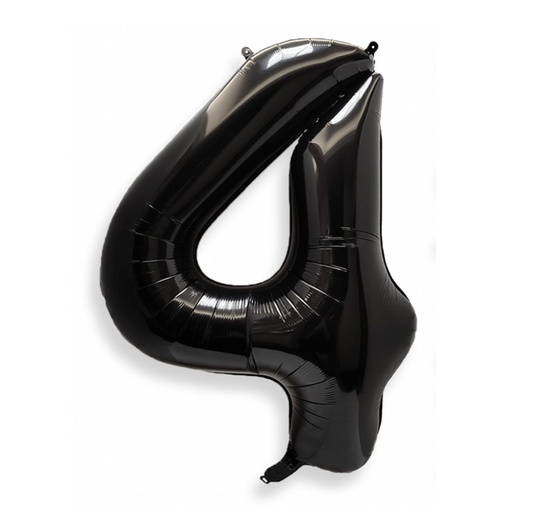 Álblaðra - Tölustafur - Svartur - 65 cm - 4