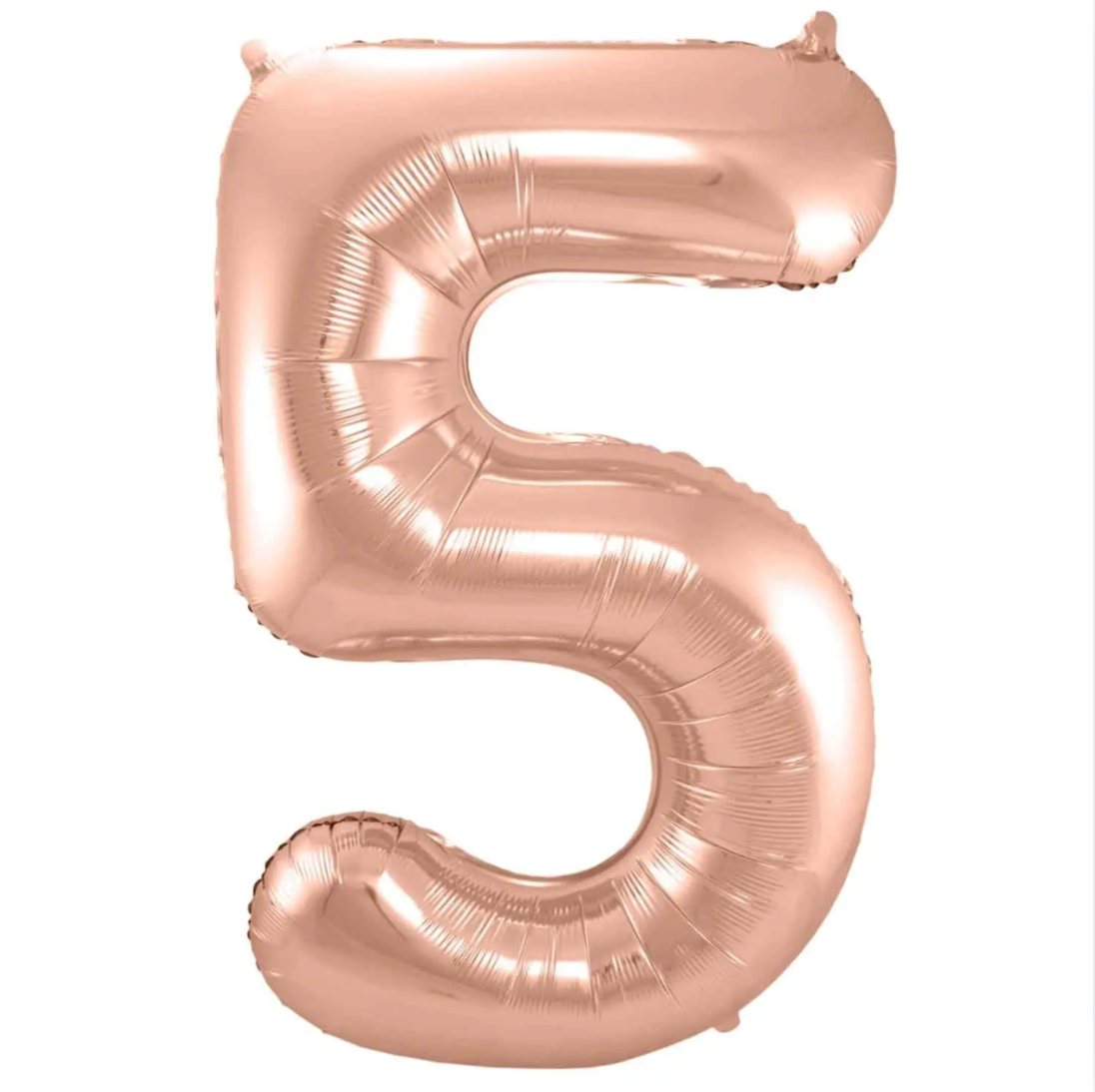 Álblaðra - Tölustafur - 5 - Rose gold - 86 cm