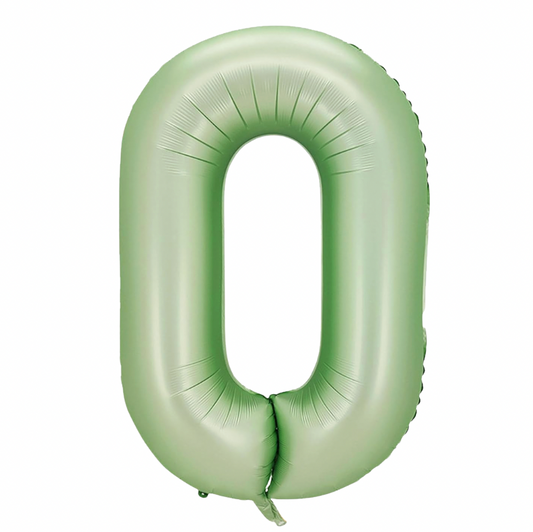 Álblaðra - Tölustafur - 0 - Ljósgrænn - 86 cm
