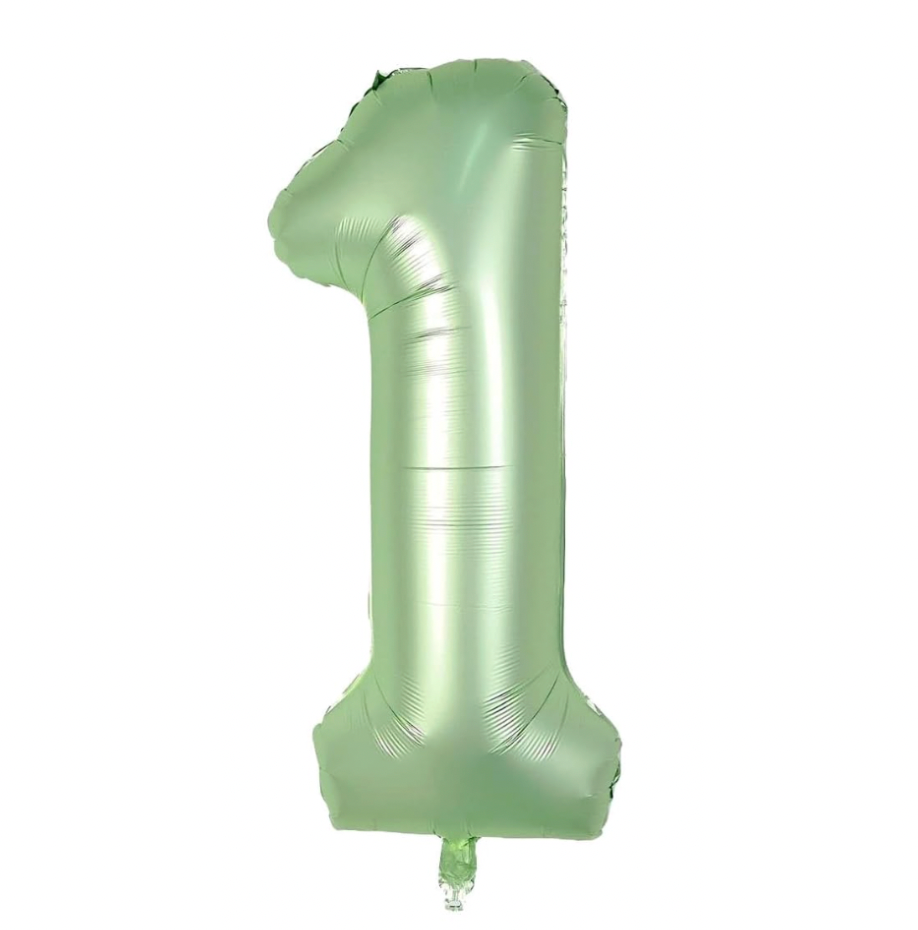 Álblaðra - Tölustafur - 1  - Ljósgrænn - 86 cm