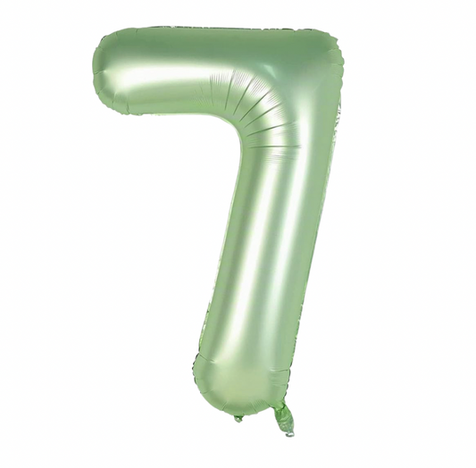 Álblaðra - Tölustafur - 7 - Ljósgrænn - 86 cm