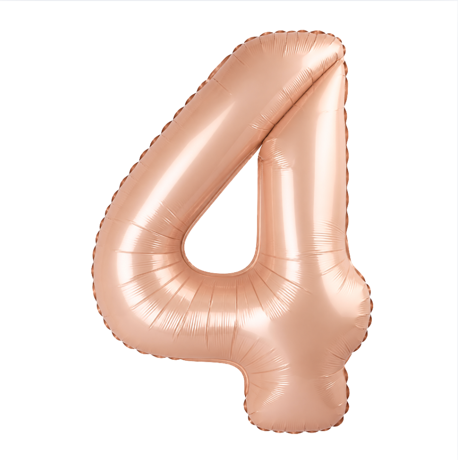 Álblaðra - Tölustafur - 4 - Ljósbrúnn - 86 cm