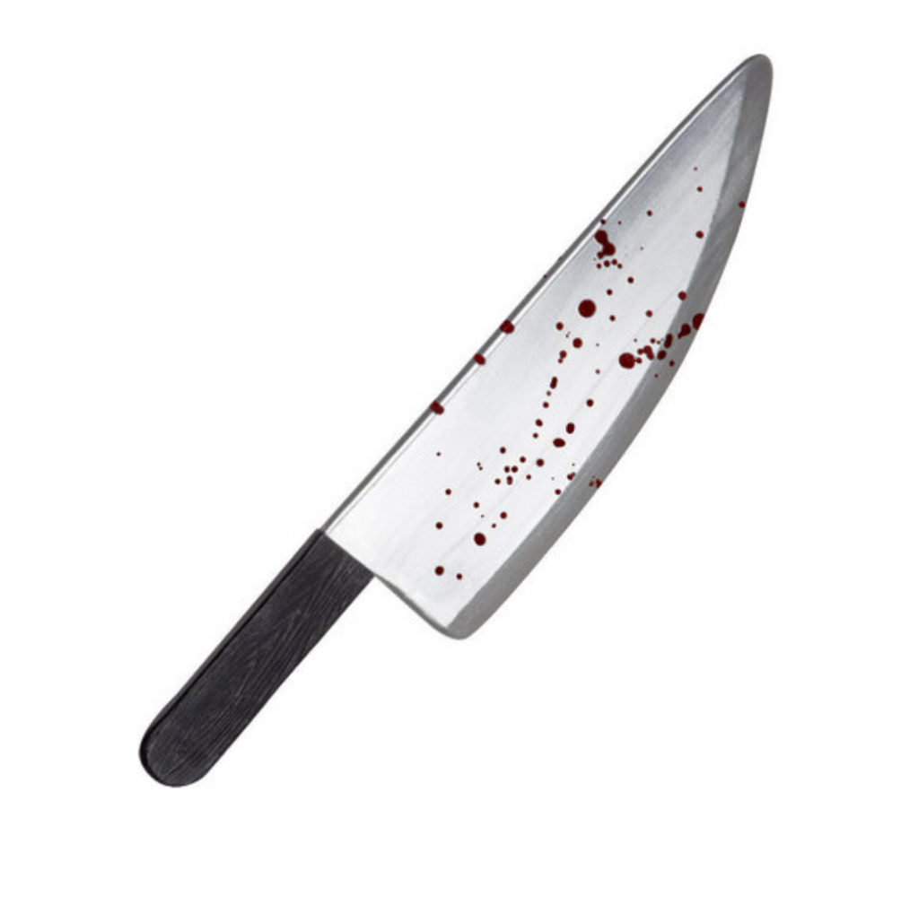 Blóðugur gervihnífur – Halloween - ca. 45 cm