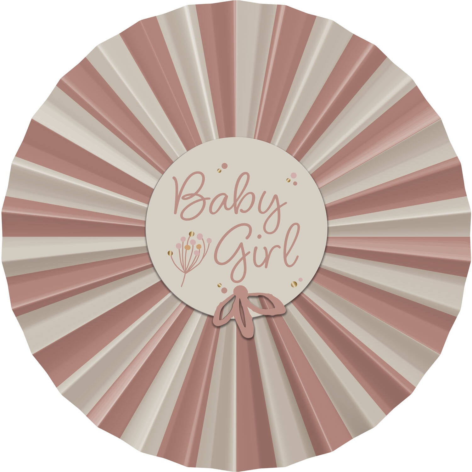 Rósettur - Bleikar og hvítar - 3 stk - Baby girl – Tilefni