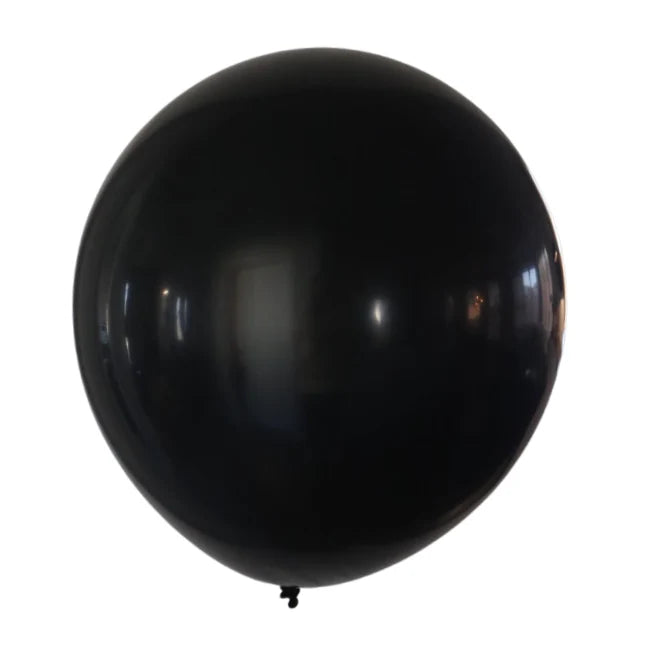 Latex blaðra - Svört - 45cm